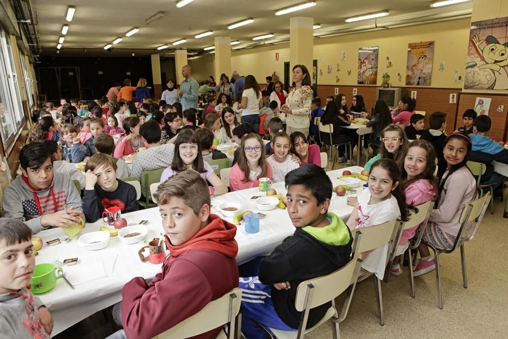 Desayuno saludable en el Colegio Nicanor Piñole