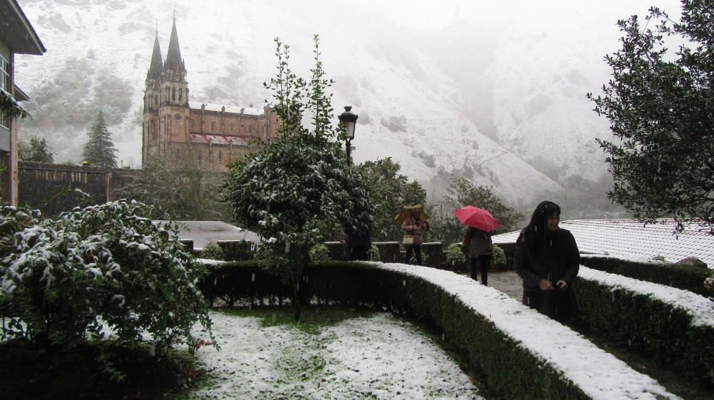 Nieve en Covadonga