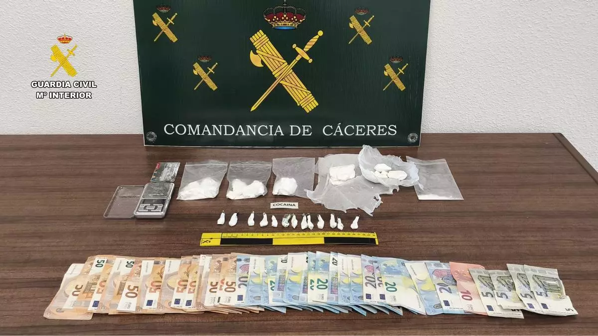 Detenido por segunda vez en un mes en Alcántara por traficar con drogas
