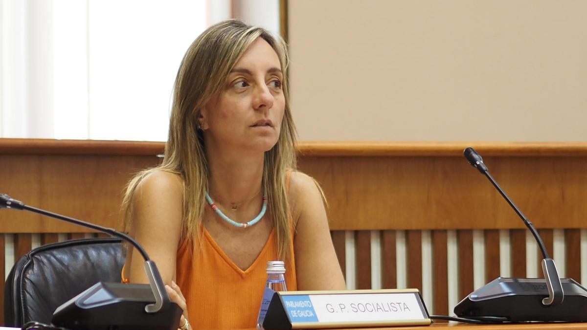 Paloma Castro, en una intervención en el Parlamento gallego