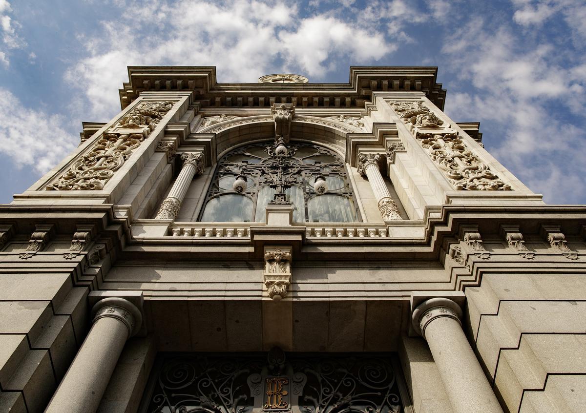 Fachada del edificio del Banco de España situada en la confluencia del Paseo del Prado y la madrileña calle de Alcalá. Eduardo Parra - Europa Press