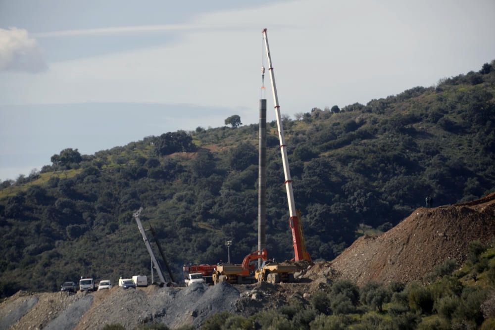 Operación de encamisado del túnel paralelo al ...