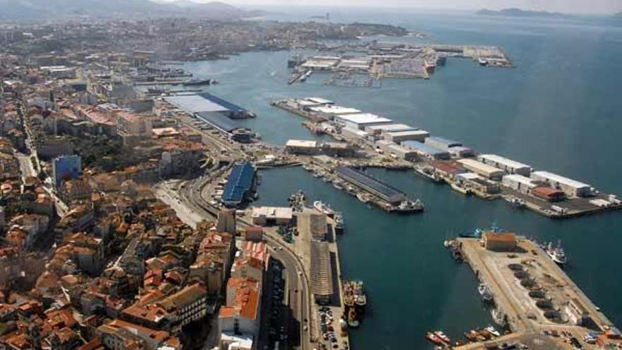 Vista aérea del puerto de Vigo, uno de los motores de la ciudad.