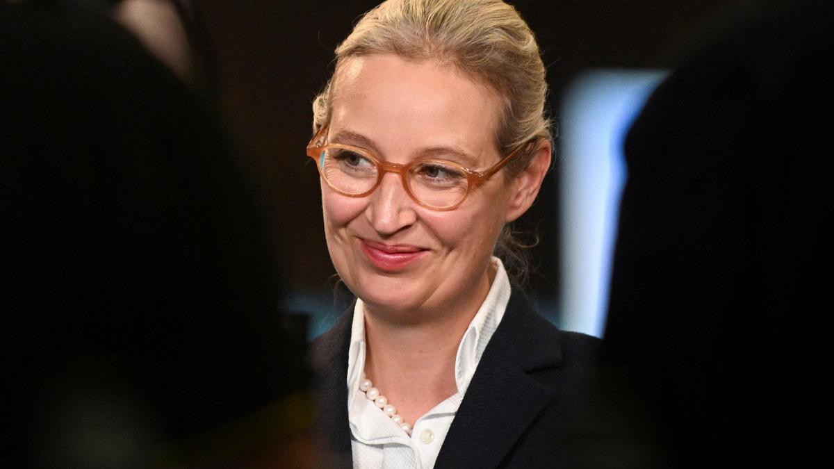 La co-líder del AfD, ALice Weidel, durante en la convención de su partido en Essen, Alemania.