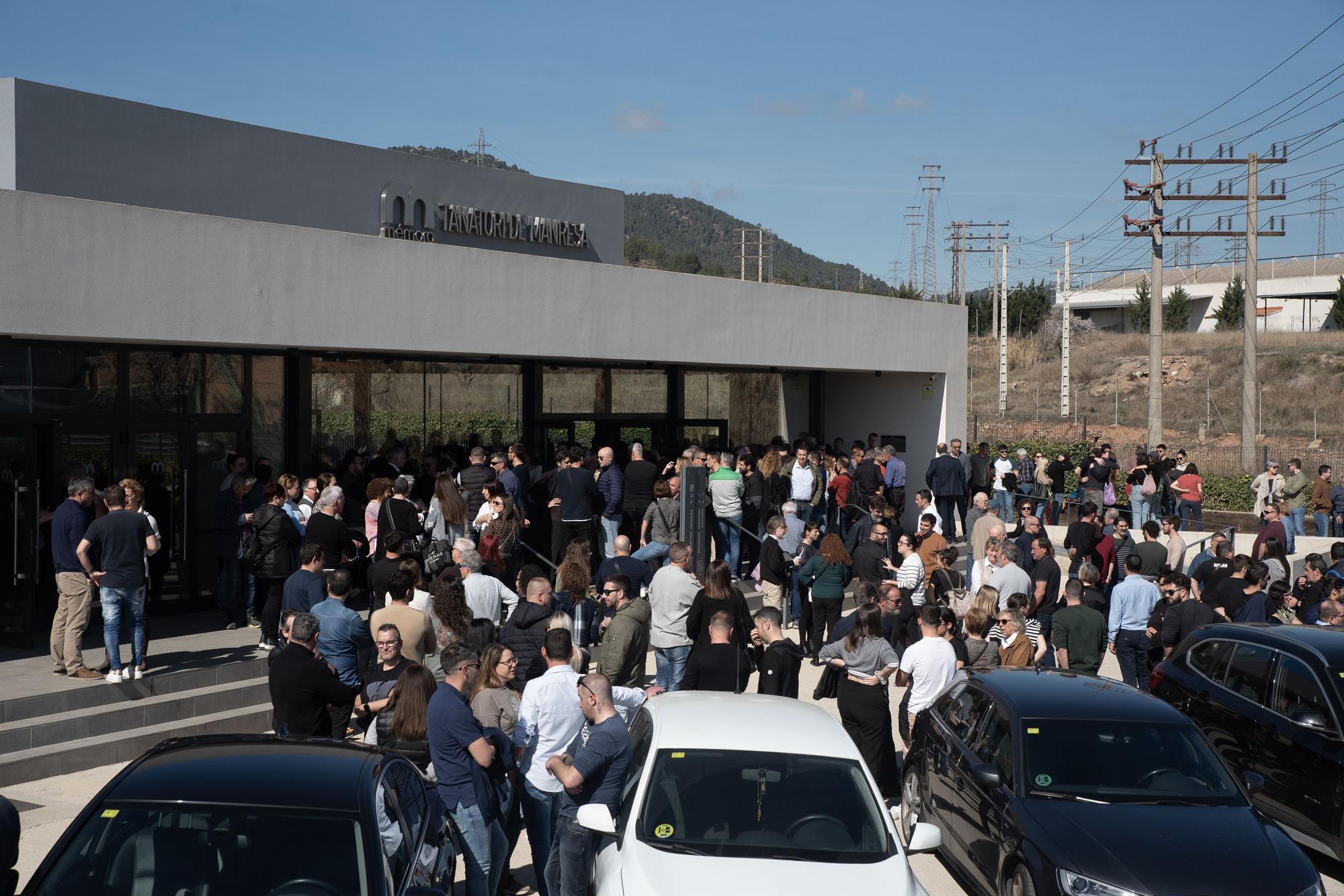 Les imatges del funeral del geòleg Òscar Molina, mort dijous a la mina de Súria