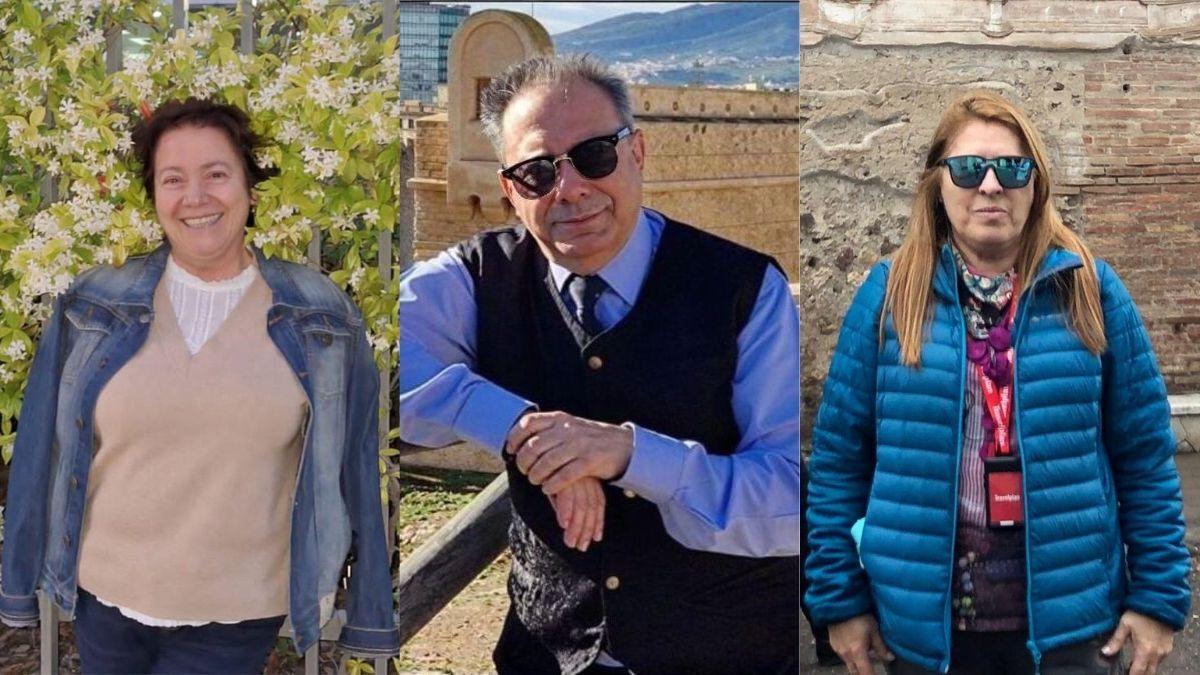 Por la izquierda, Pilar Silva, Juan José Florensa y África Martos