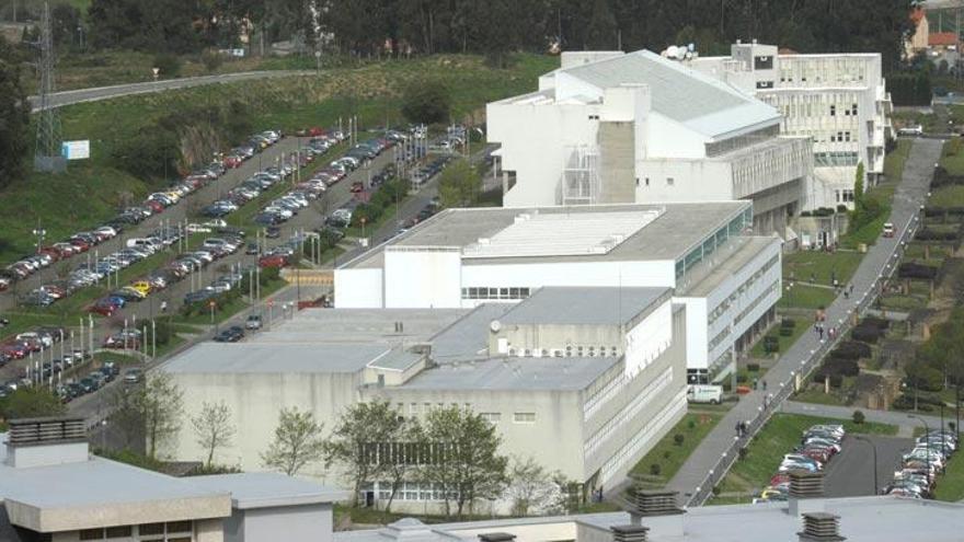 Vista del campus de Elviña desde A Zapateira.