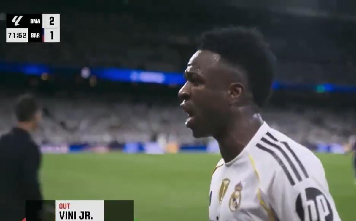 El cabreo de Vinicius con Xabi Alonso.