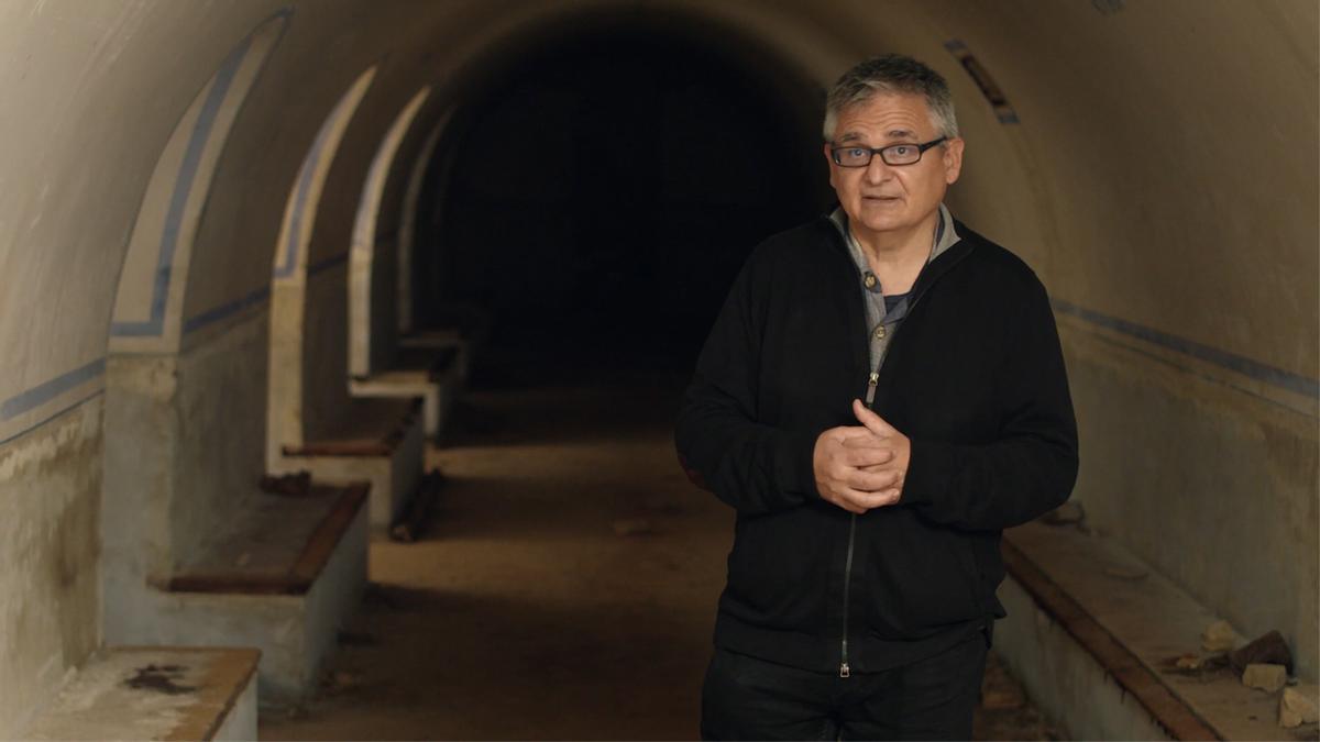 El investigador José María Azkárraga, en el documental de Pérez Solano