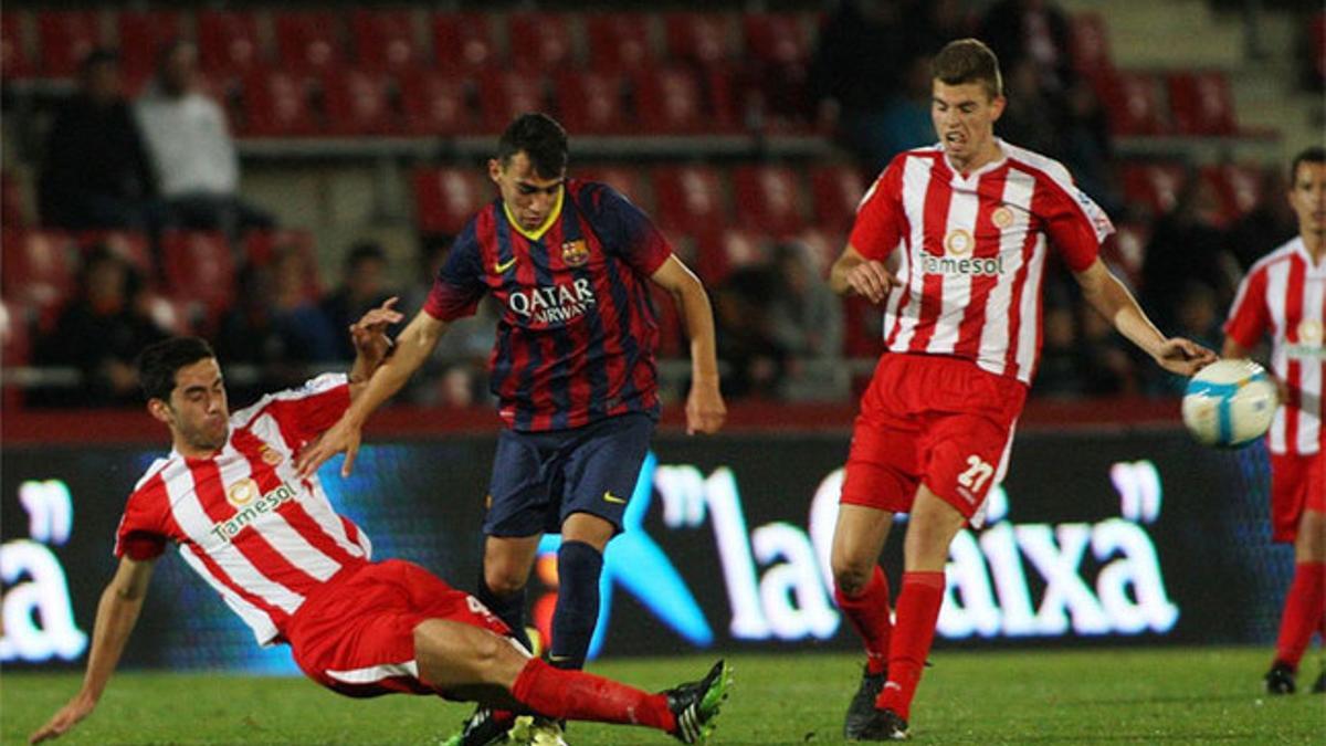 Munir El Haddadi, uno de los últimos jugadores del FC Barcelona que jugó en un martes 13 (de mayo de 2014, contra el Girona)