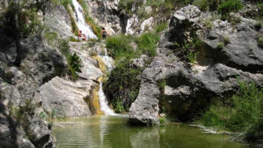 Los saltos de agua son uno de los principales atractivos del Racó de Sant Bonaventura.