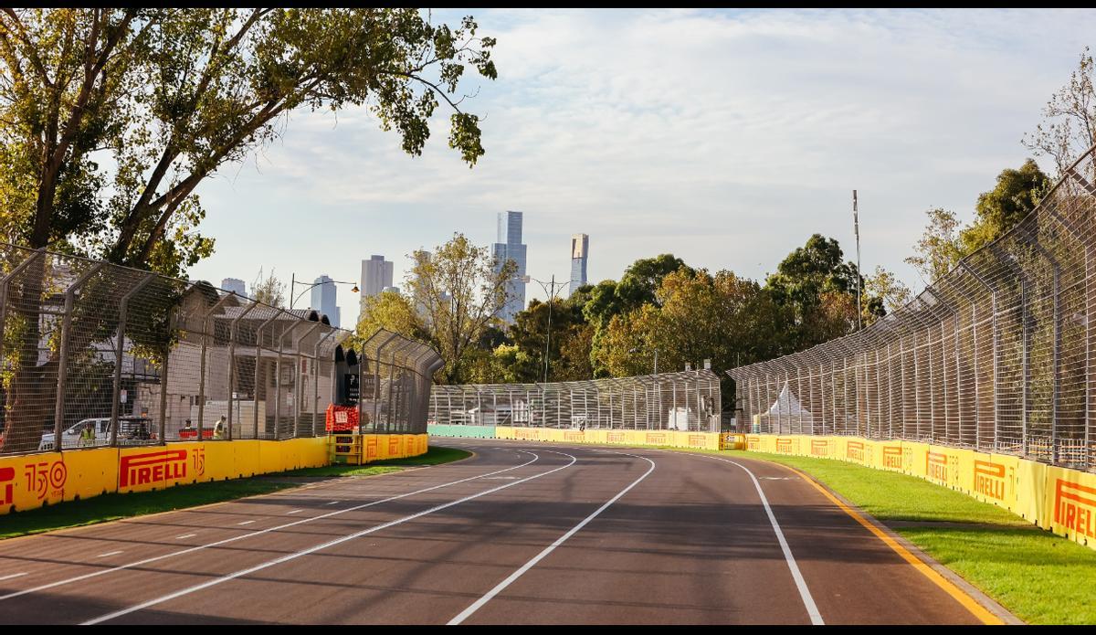 El circuito de Albert Park en Melbourne.