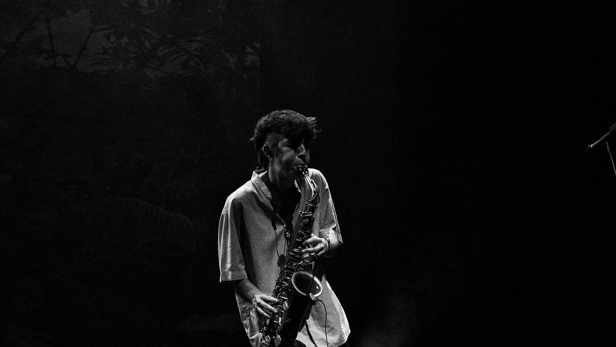 La saxofonista grancanaria Alba Gil Aceytuno.