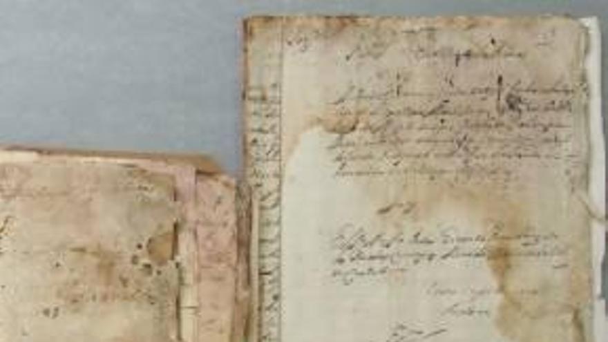 La diputación restaura documentos de Castellfort datados en 1372