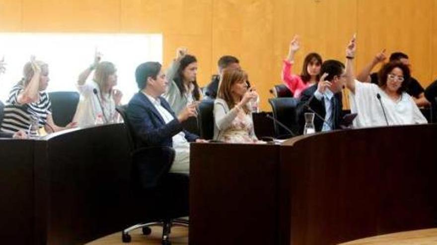 Ferrer y el PP votan en contra de la renovación del convenio de Sierra Helada durante el pleno de ayer.