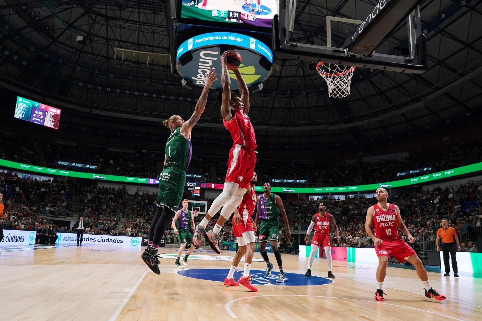 El Unicaja - Basquet Girona de la Liga Endesa, en fotos