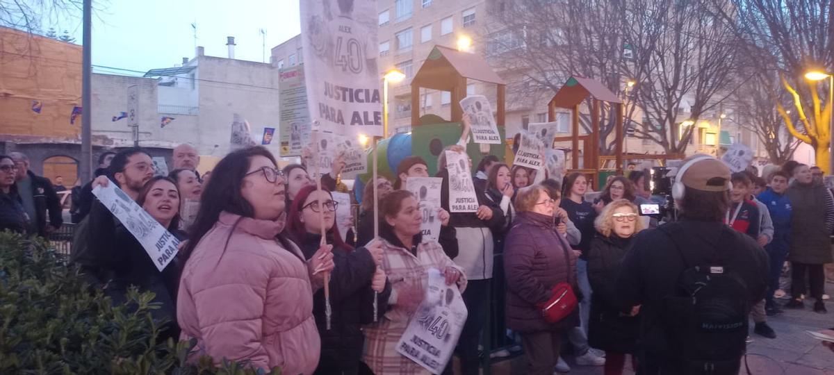 Algunos de los asistentes a la concentración.