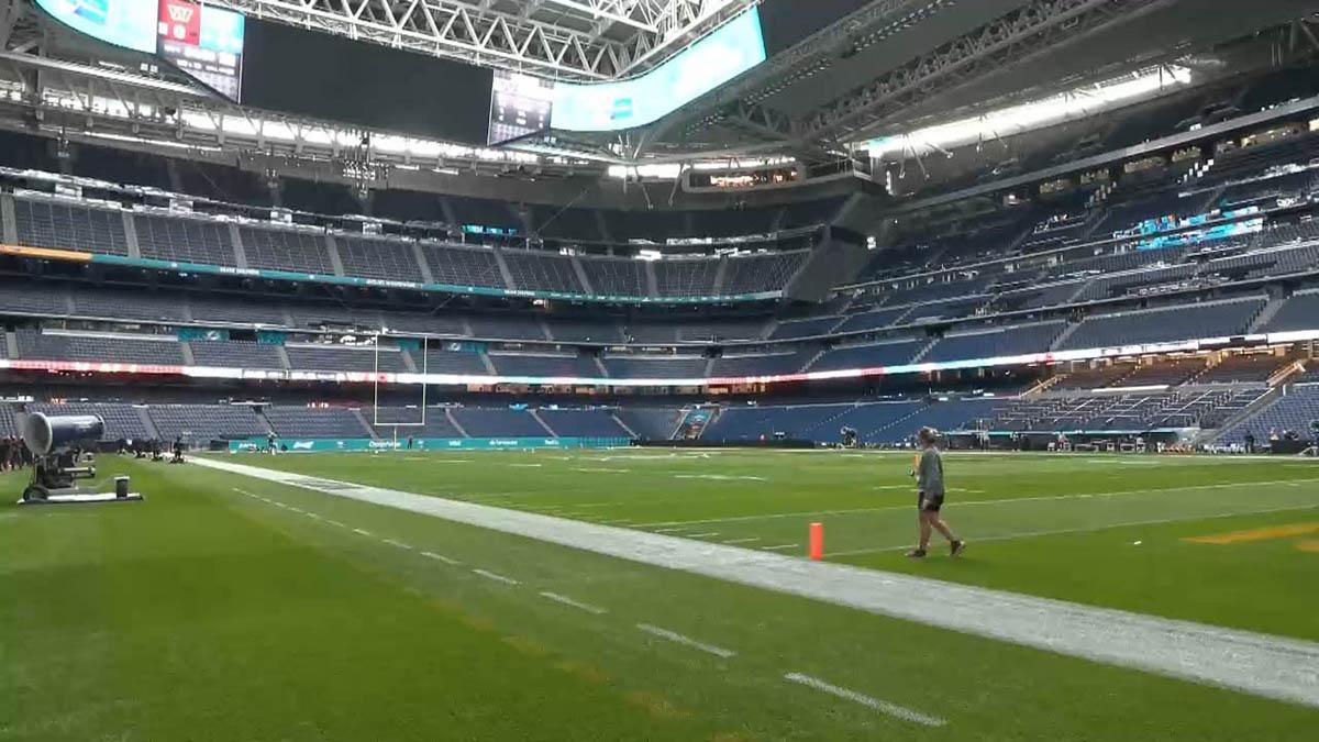 El Bernabéu ya está listo para albergar el partido de la NFL