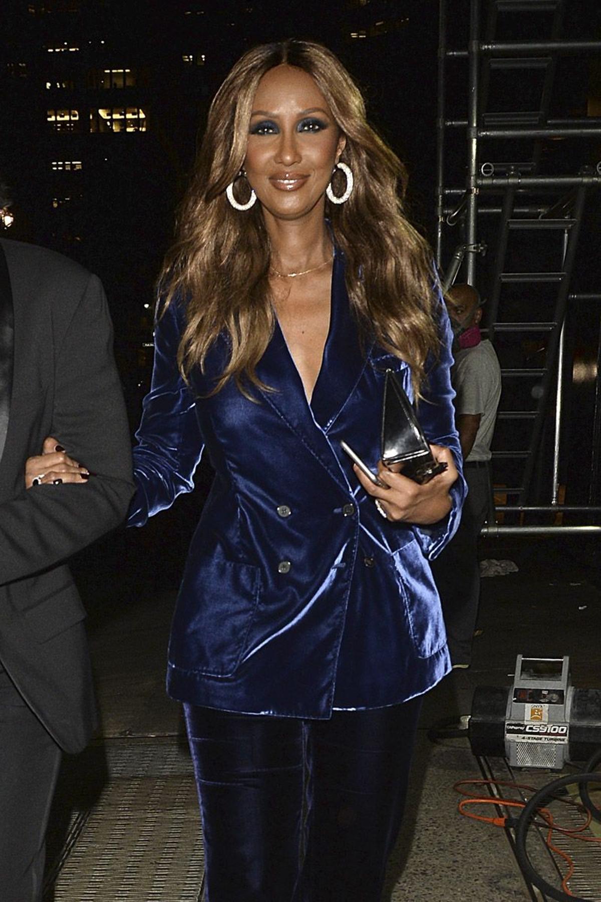 Iman en el desfile de Tom Ford en Nueva York