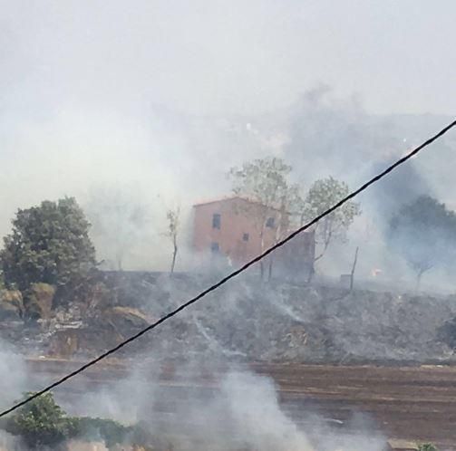 Incendi entre Cruïlles i Monells