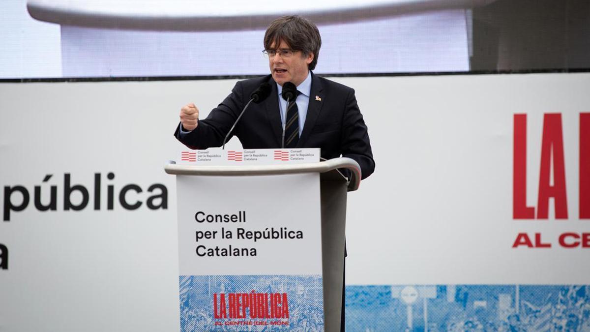 Puigdemont en el Consell per la República Catalana