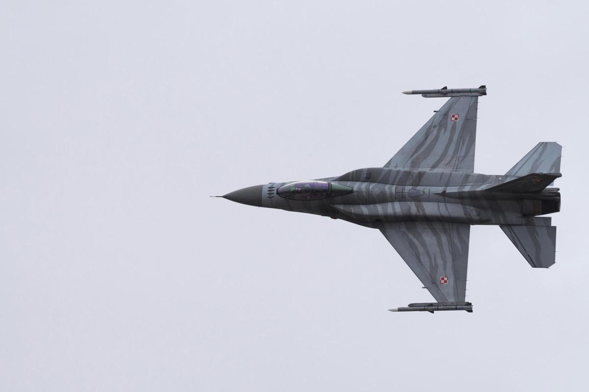 Un F-16 de la Fuerza Aérea de Polonia, en una imagen de archivo.