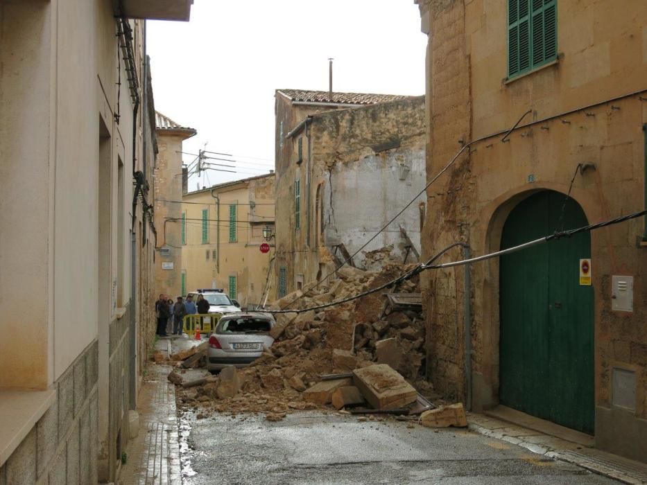 Gewitterregen auf Mallorca: Hauseinsturz in Porreres