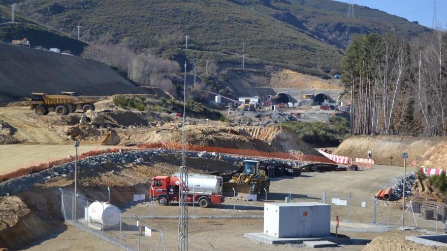 Obras del AVE en Requejo