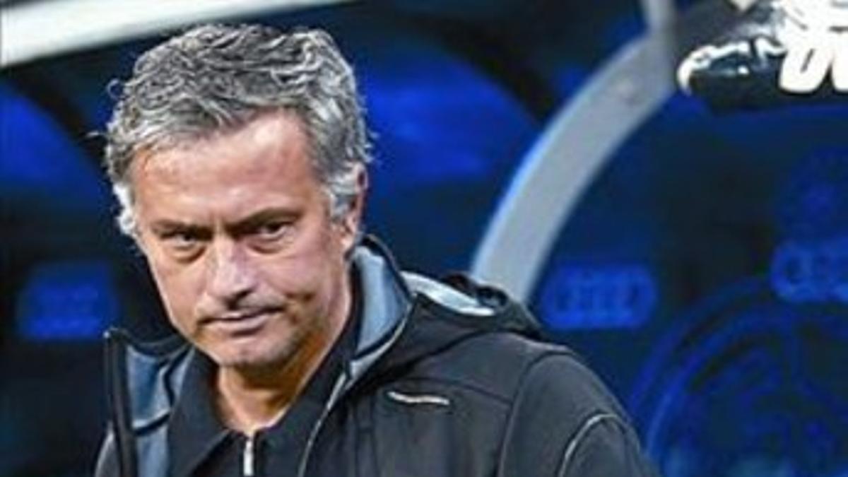 Mourinho, el domingo en el Bernabéu.