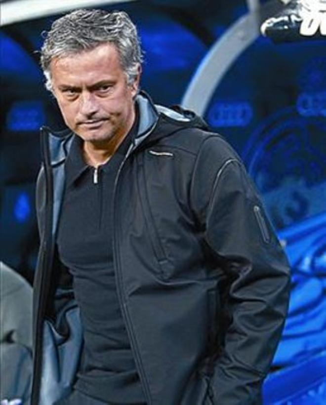 Mourinho, el domingo en el Bernabéu.