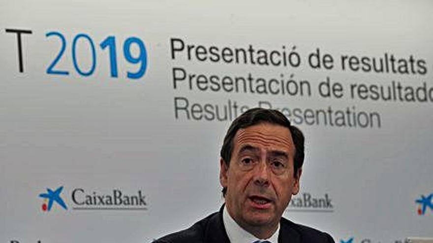 El conseller delegat de Caixabank, ahir a València.