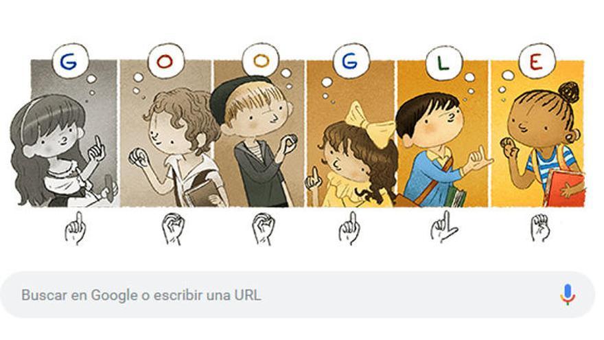 Charles Michèle de l&#039;Epée, protagonista del doodle de Google