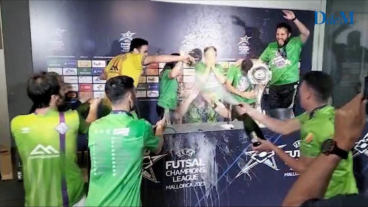 VÍDEO | El Palma Futsal celebra la conquista de la UEFA Futsal Champions League