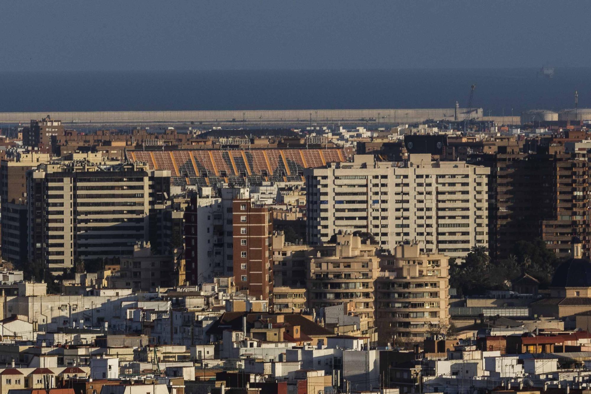 València a vista de pájaro (IV): desde el Eurostars Gran Valencia