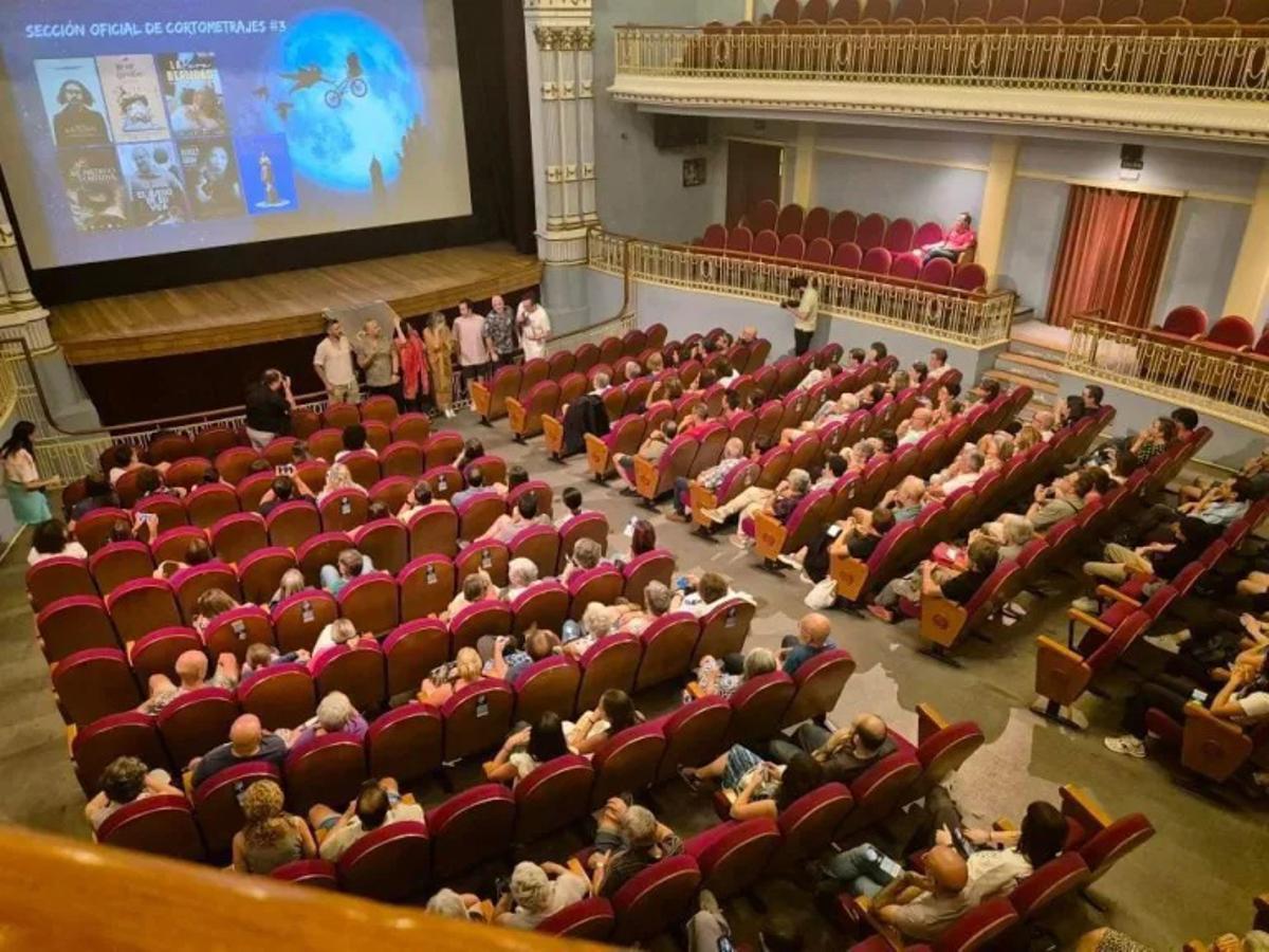 El teatro Bellas Artes de Tarazona en la pasada edición del Festival de Cine y Comedia