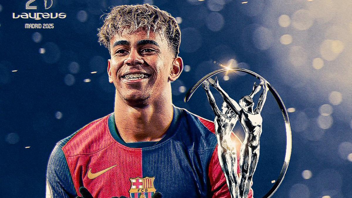¡Lamine Yamal recoge el Laureus al mejor deportista revelación!
