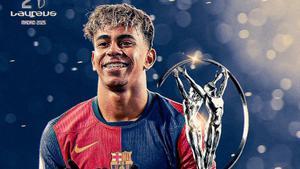 ¡Lamine Yamal recoge el Laureus al mejor deportista revelación!