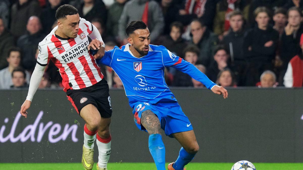 Sergino Dest ante el Atlético