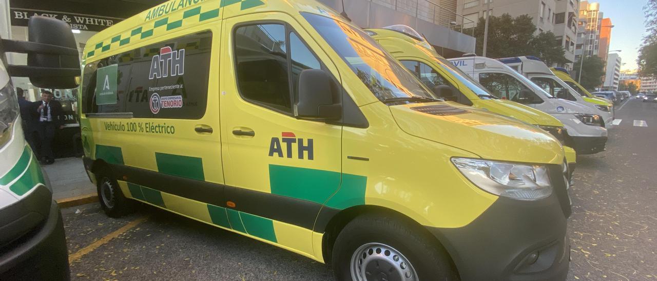 Una de las ambulancias de Tenorio que, actualmente, presenta servicio en Andalucía.