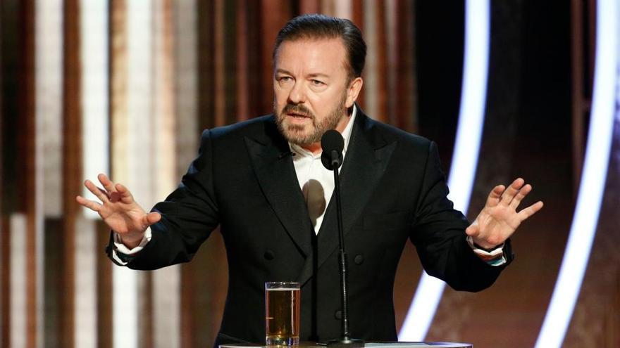 Ricky Gervais, en la gala de los Globos de Oro.