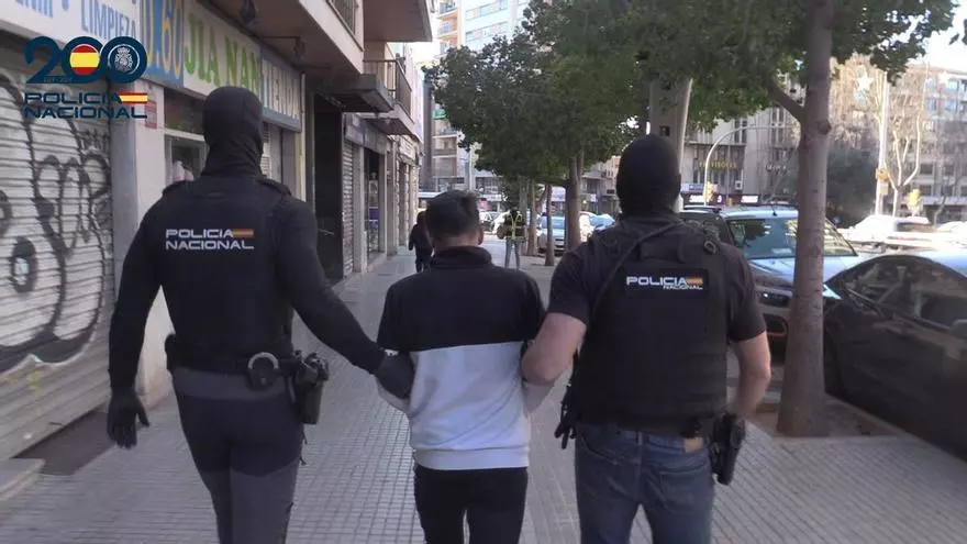 La Policía Nacional interviene un kilo de cocaína a una banda de narcos en Palma