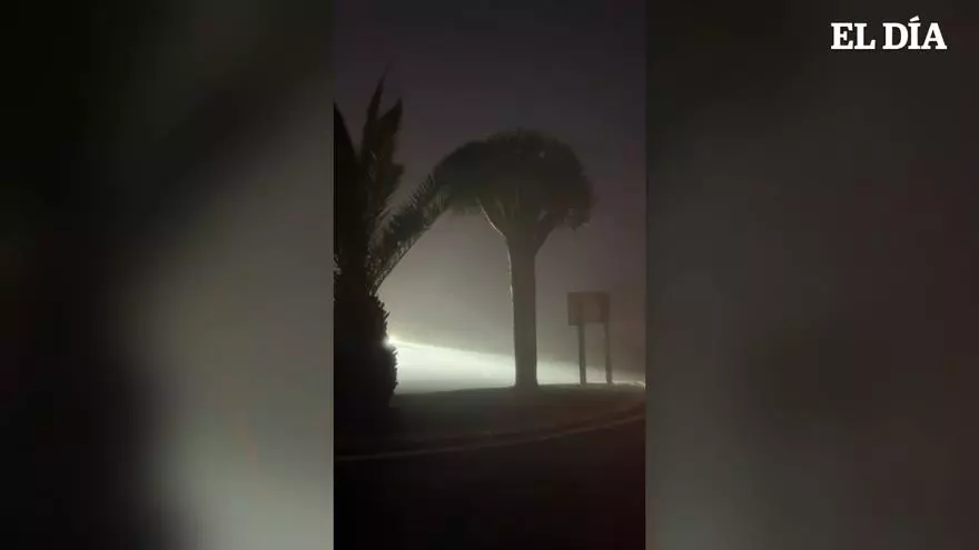 La borrasca Claudia empieza a entrar en Tenerife