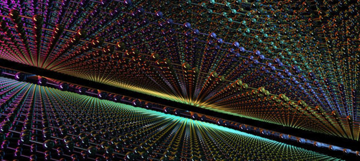 Imagen del interior del grafeno.
