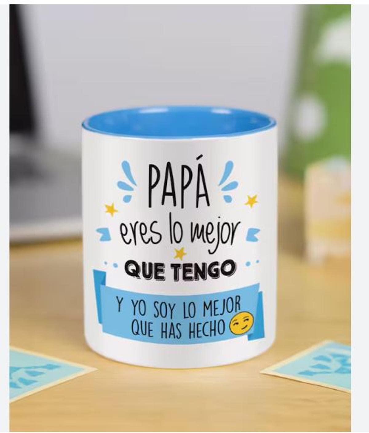Taza con mensaje.