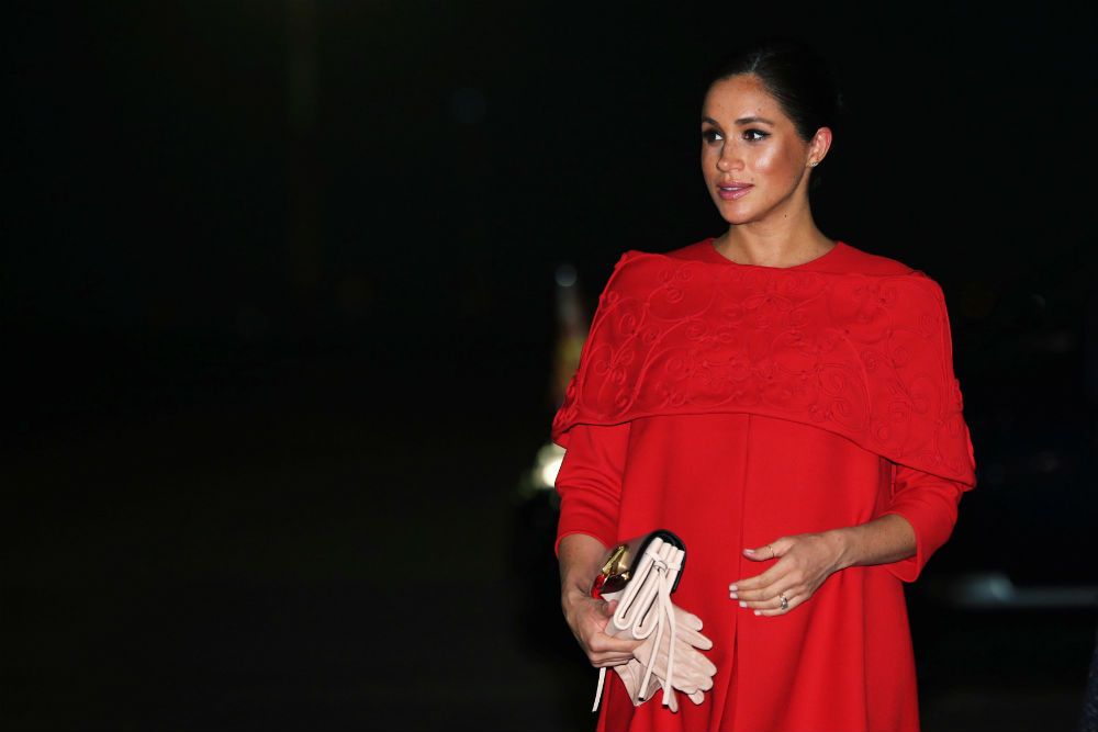 Meghan Markle a su llegada a Marruecos