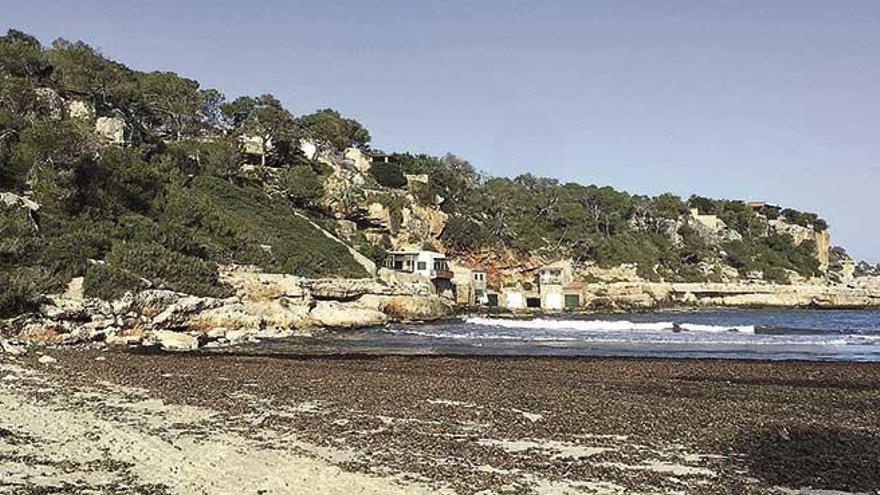 Estado que presenta la emblemática playa de Cala Llombards.