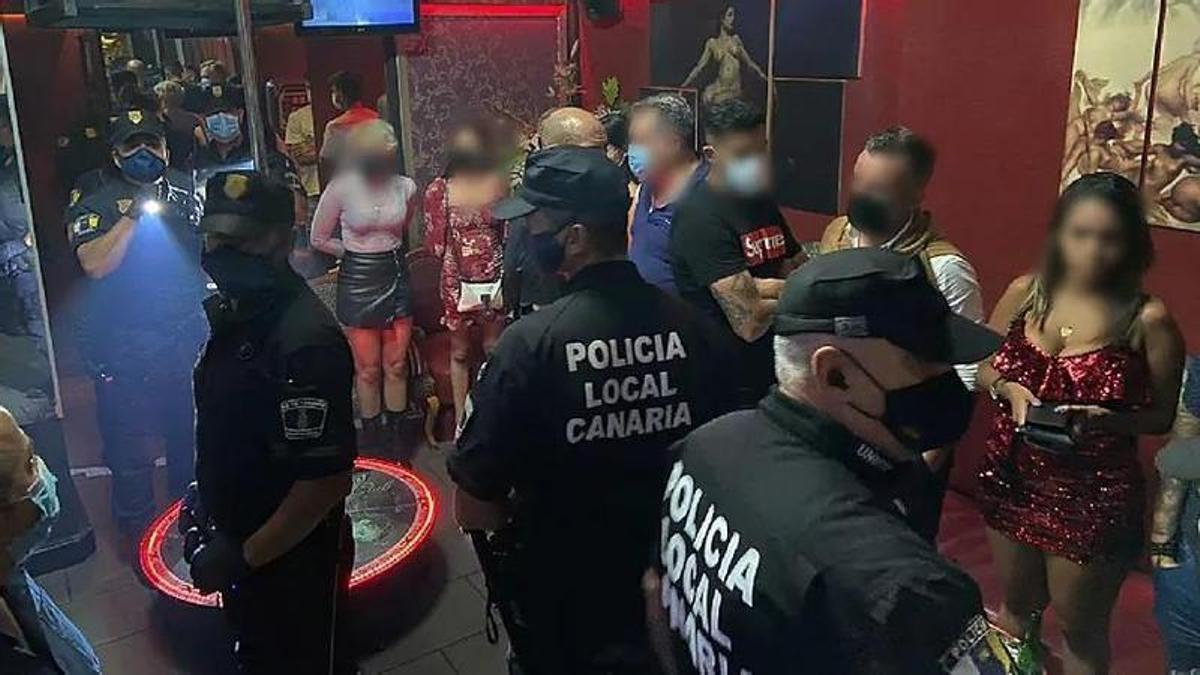 Imagen de la redada en que fue detectados Javi Alonso y Albert Jiménez.