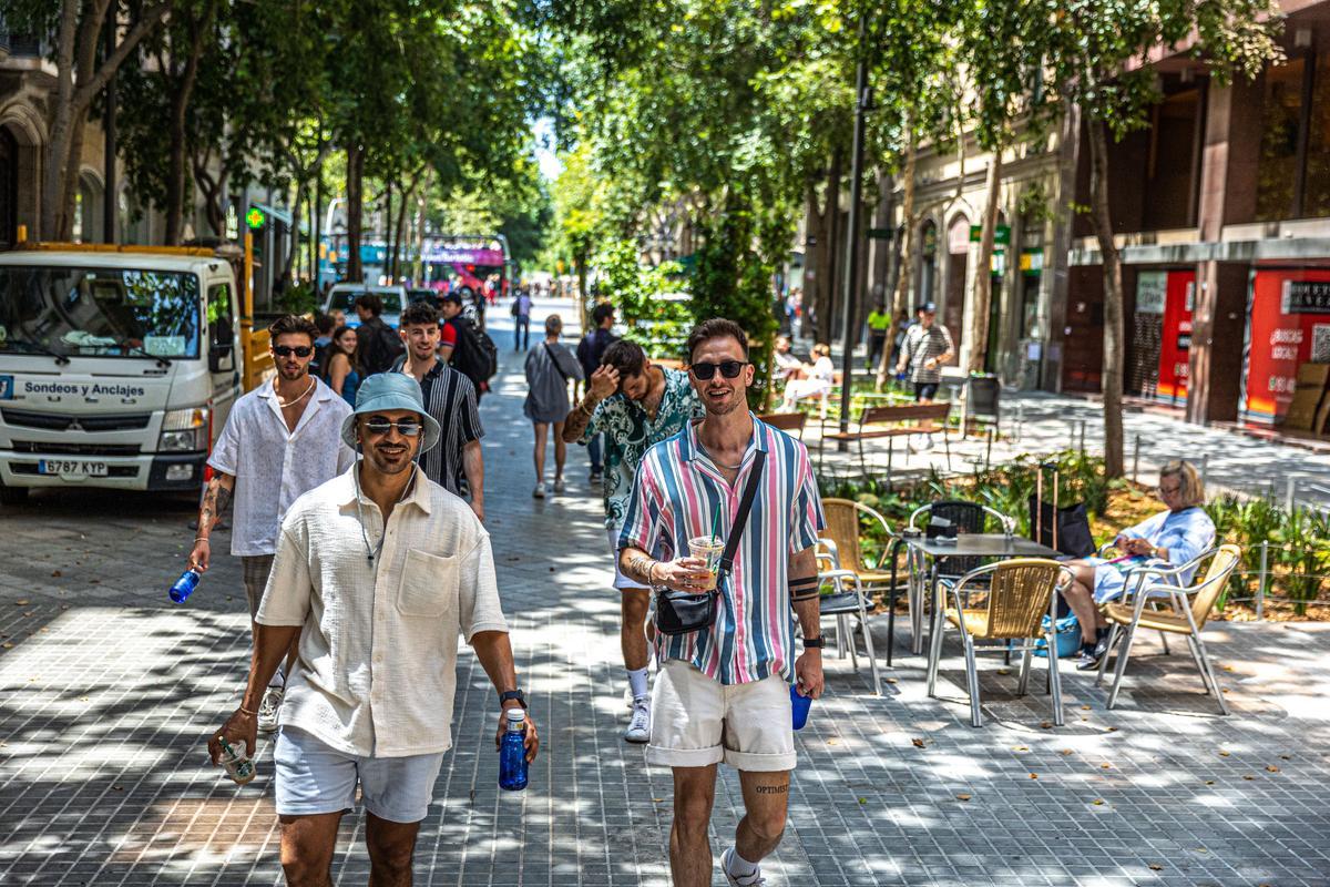 Escenas inesperadas de la Superilla del Eixample