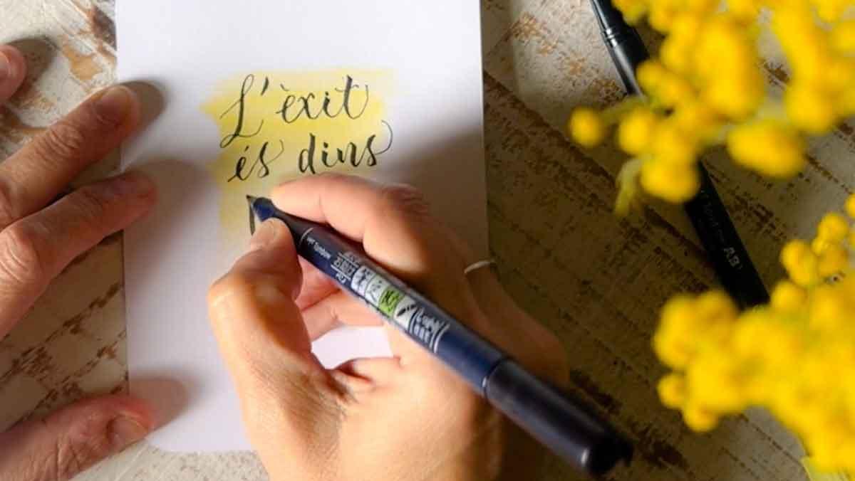 El 'lettering', o arte de dibujar letras, será uno de los protagonistas del Handmade Festival Barcelona.
