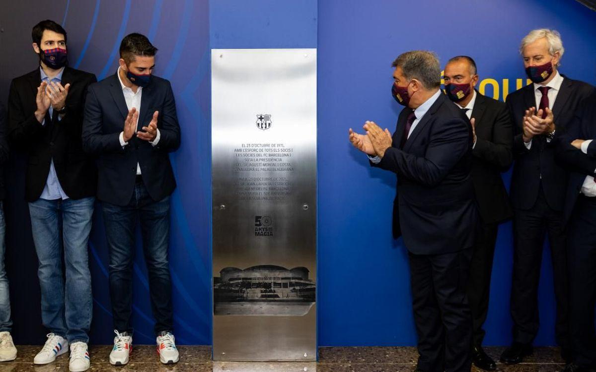 Se descubrió una placa en el Palau para recordar la efeméride